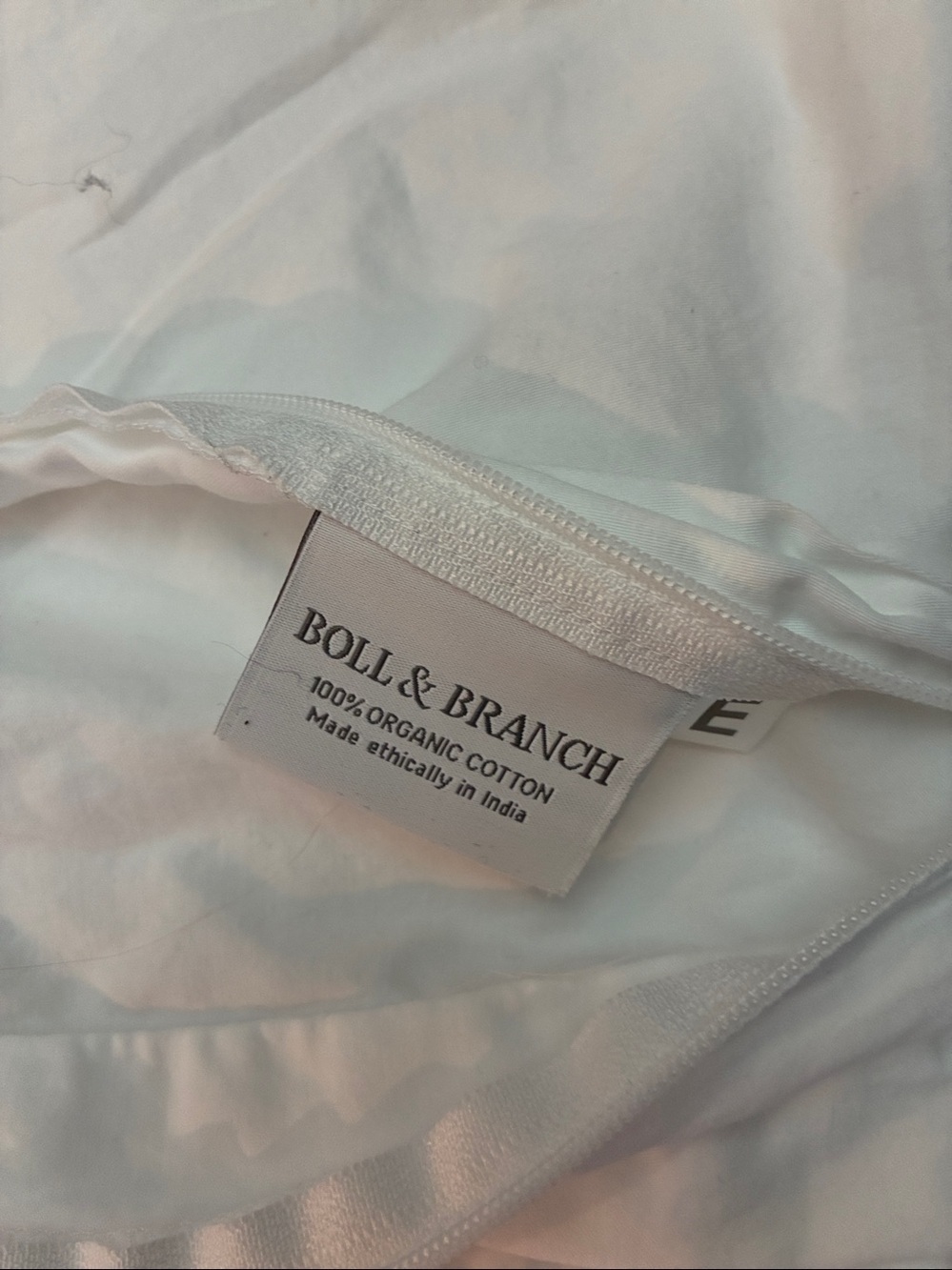 Boll and Branch white Euro shams (set of 2) - Picture 2 of 4